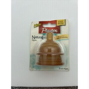 Playtex Nurser Natural Latch Nipples, 3-6 months, Fast Flow , 2 ct, VTG 2003.